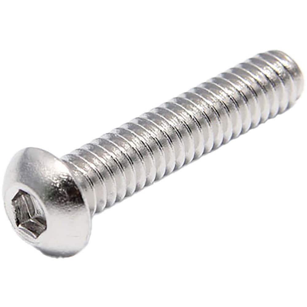 Foreverbolt Button Socket Cap Screw: 18-8 Stainless Steel, 5/16-18 x 3/4  Long NL-19® Finish (PK 25) 29030640 MSC Industrial Supply