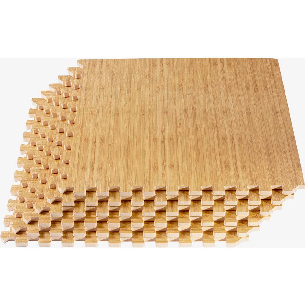 Anti-Fatigue Modular Tile Mat: Dry Environment, 4" Length, 3/8" Thick, Interlocking Edge