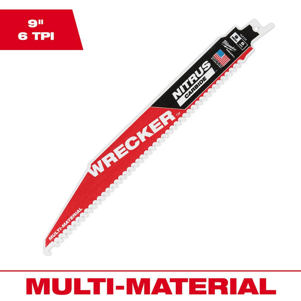 Milwaukee Tool 48-00-5272 Reciprocating Saw Blade: Solid Carbide Image