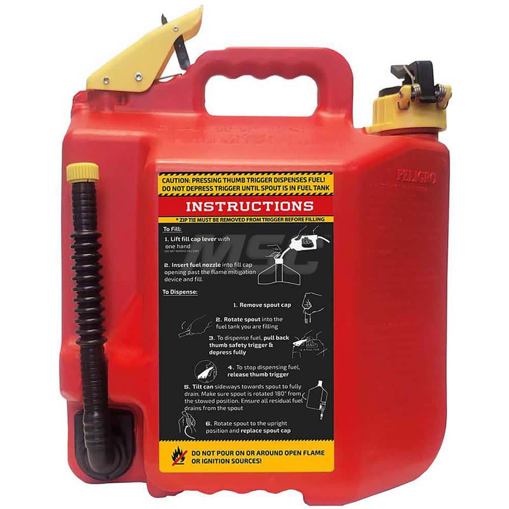 Sure Can - Safety Can: 5 gal, Polyethylene - 29097763 - MSC Industrial  Supply