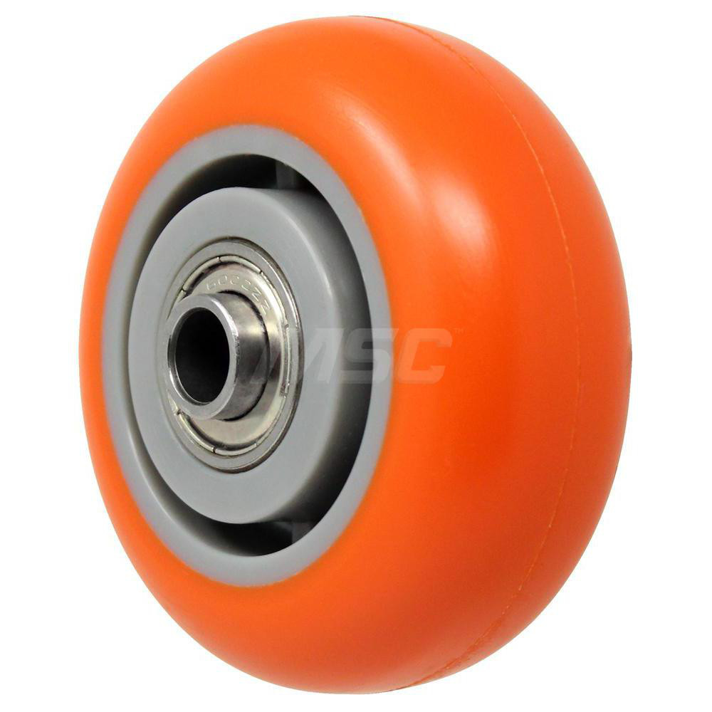 Durable Superior Rigid Caster Wheel Polyurethane, 3" Dia, 11/4