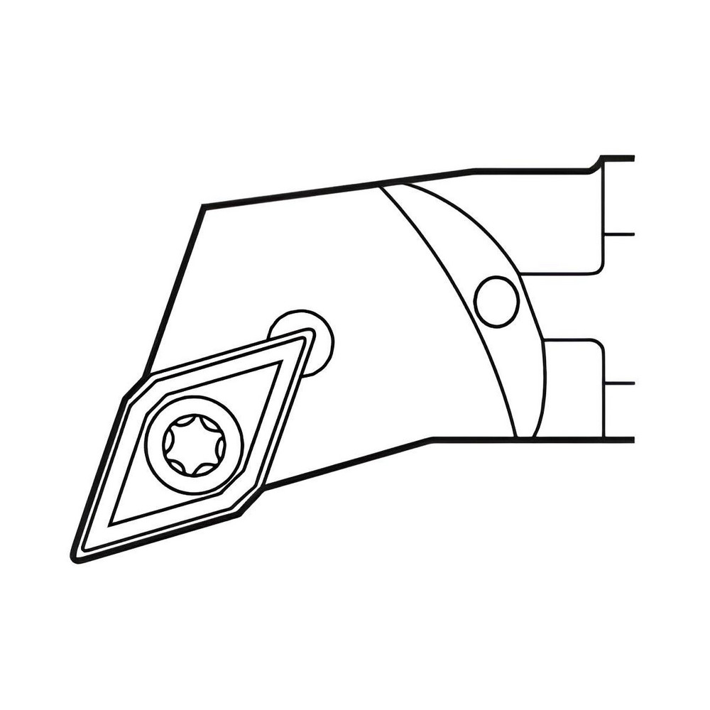 Seco Indexable Boring Bar A10SDQCR2, 0.84" Min Bore Dia, 5/8