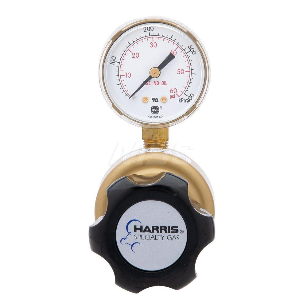 Model 403 General Purpose Brass Nitrogen, Argon, Carbon Dioxide Line Regulator 0-50 PSIG