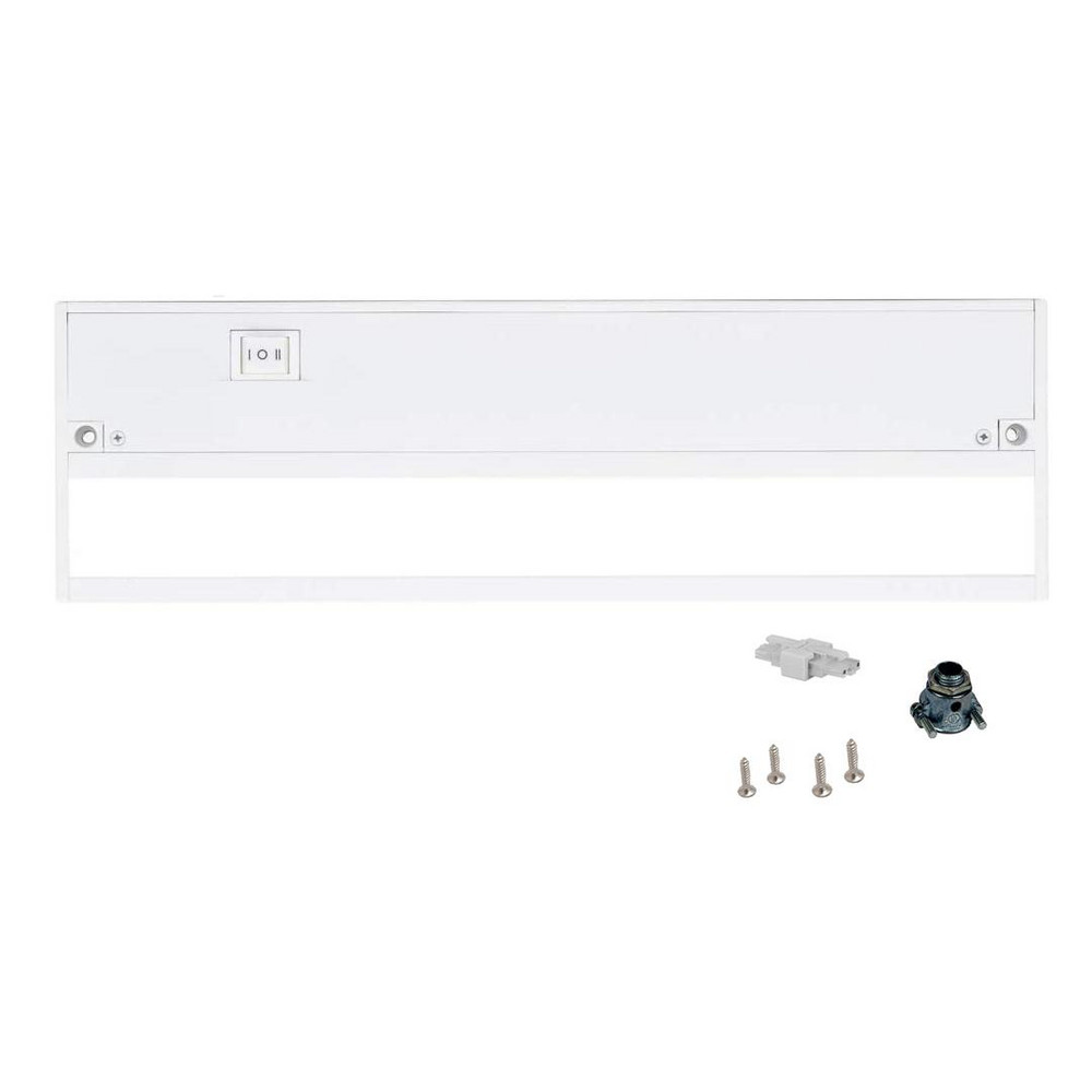 Undercabinet Light Fixtures; Lamp Type: Integrated LED; LED; Number of Lamps: 1; Overall Length (Feet): 12.00; 12 in; Overall Width: 4; Lumens: 450; Wattage: 6.000; 6.0; Overall Height: 1.00; Voltage: 120 VAC; 120.00; Dimmable: Yes; Overall Width (Inch): 4; Overall Height (Decimal Inch): 1.00