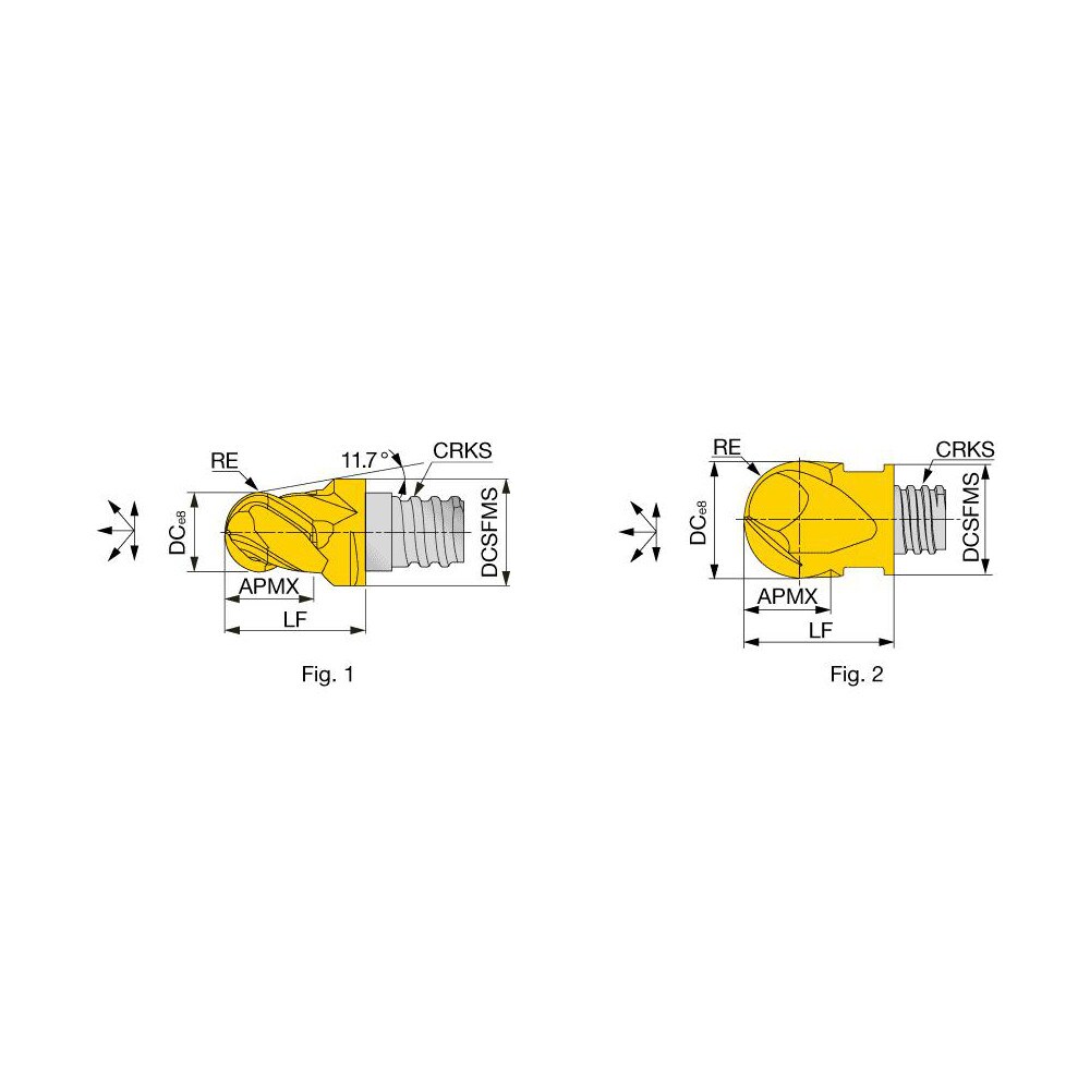 Ball End Mill Heads; Mill Diameter (mm): 16.00 ; Mill Diameter (Decimal Inch): 0.6299 ; Number of Flutes: 4 ; Length of Cut (mm): 12.0000 ; Connection Type: S10 ; Overall Length (mm): 20.5000