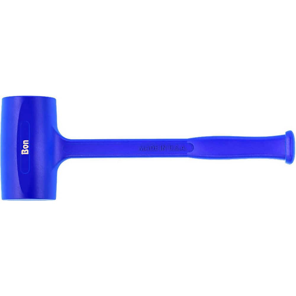 Bon Tool 21-262 Dead Blow Hammer: 3.5 lb Head, 2-3/4" Face Dia, Rubber-Covered Steel Head 