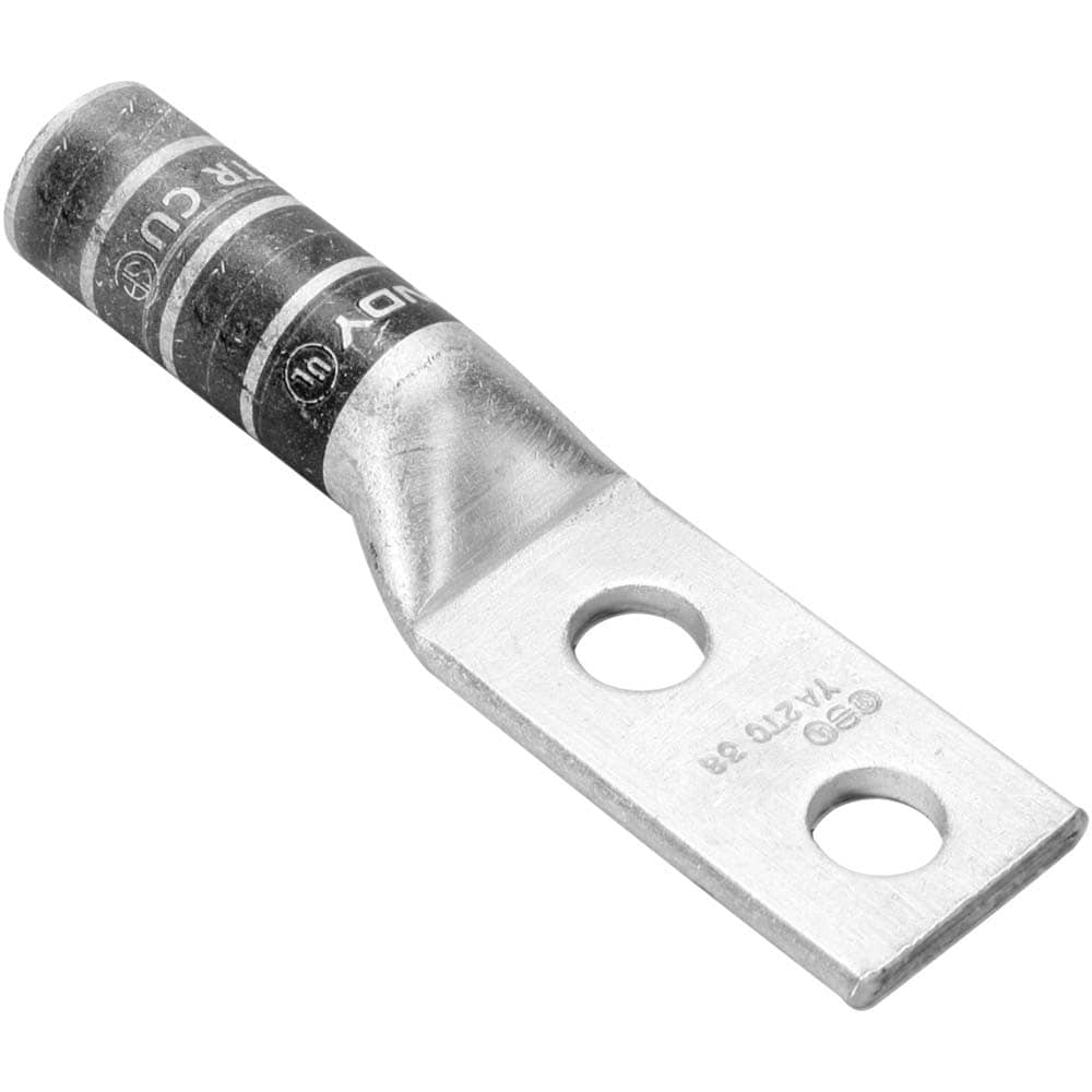 Rectangle Ring Terminal: Non-Insulated, 8 AWG, Compression Connection