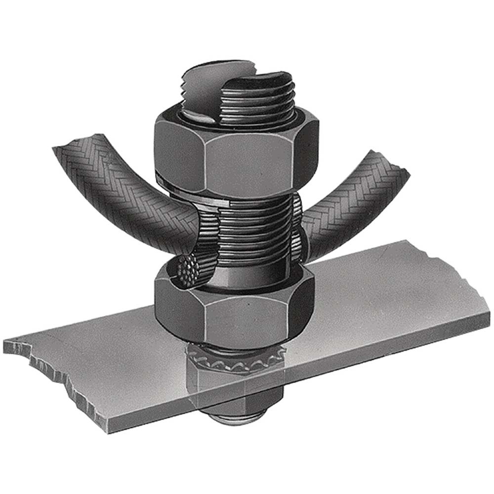 Burndy Grounding Clamps; Clamp Type Grounding Clamp; Compatible Wire