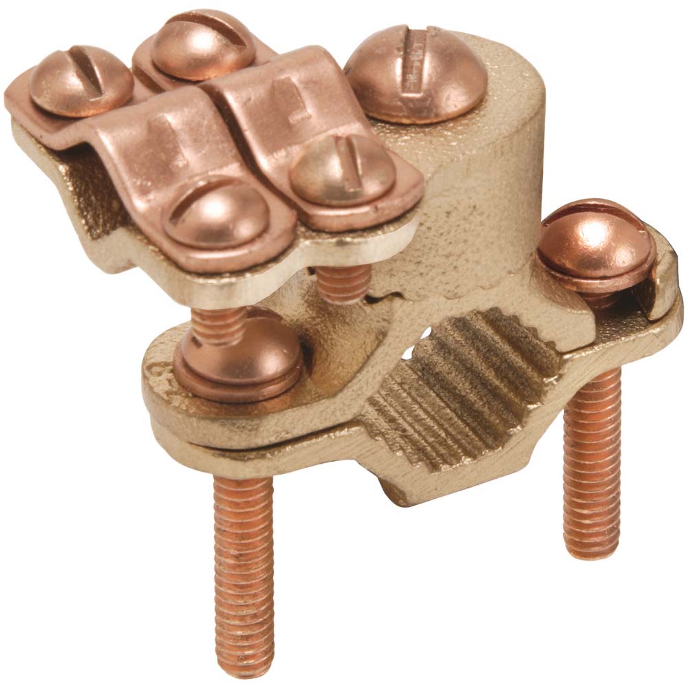 Burndy Grounding Clamps; Clamp Type Grounding Clamp; Compatible Rod