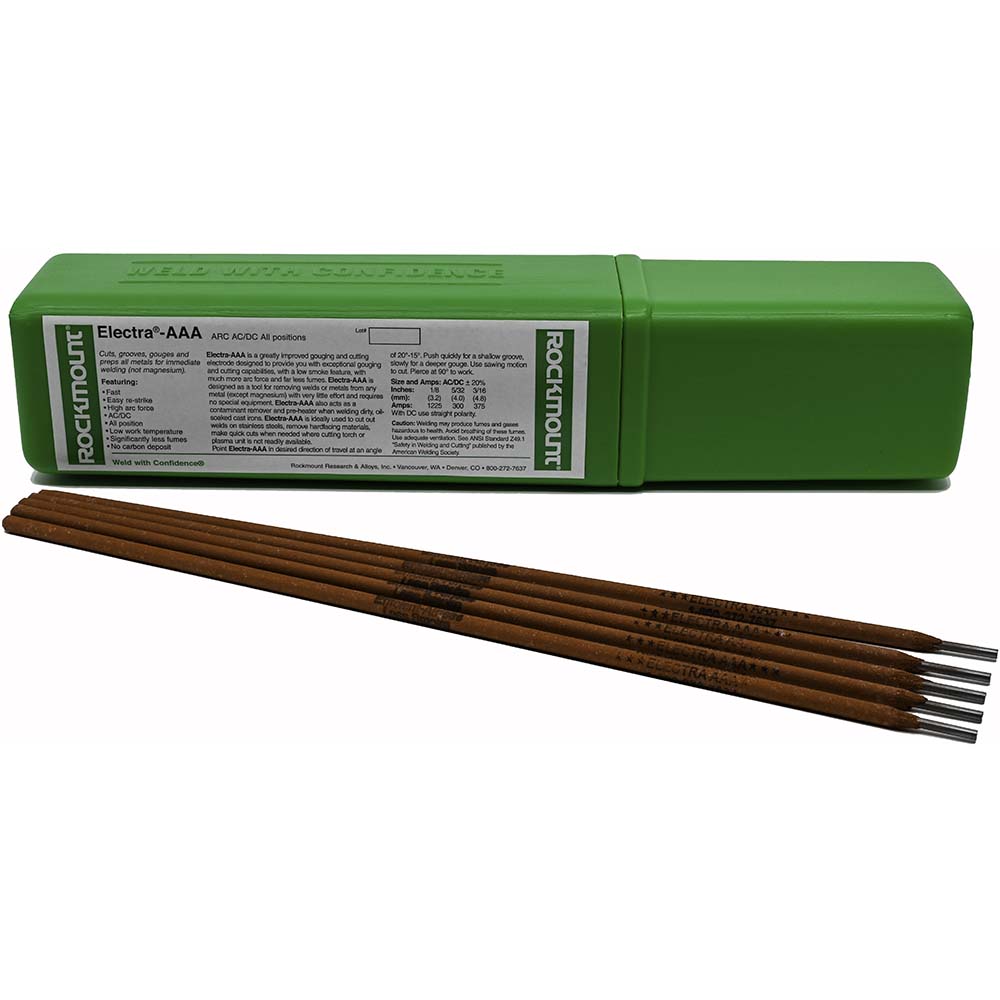 Rockmount Research And Alloys Arc Welding Rods Electrodes Type Electra a Stick Welding Electrode Diameter 1 8 Inch Msc Industrial Supply