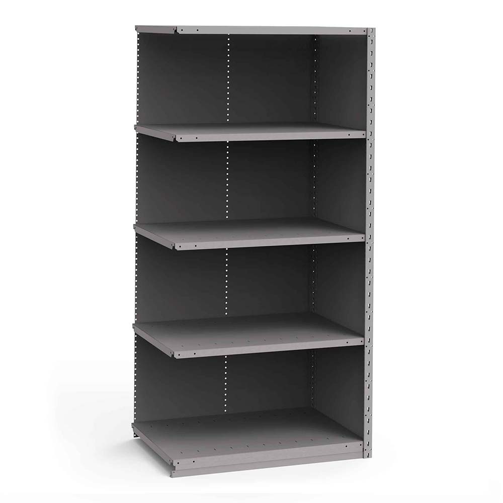 Rousseau Metal Closed Shelving AddOn Unit 5 Shelves MSC Direct