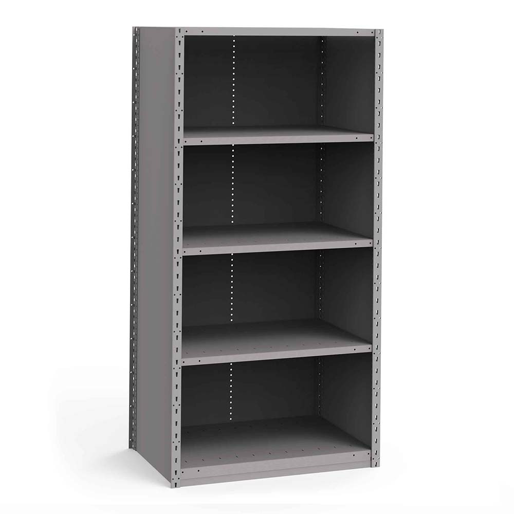 Rousseau Metal Closed Shelving Starter Unit 5 Shelves MSC