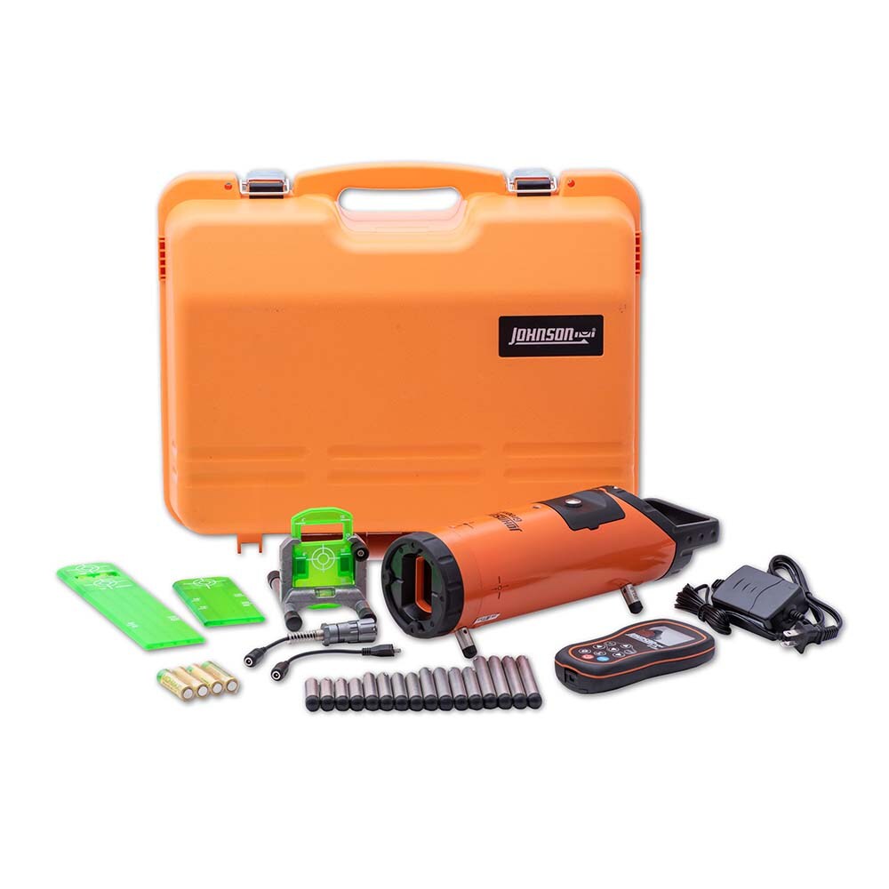 Self Leveling Pipe Laser Level: 1 Beam, Green Beam