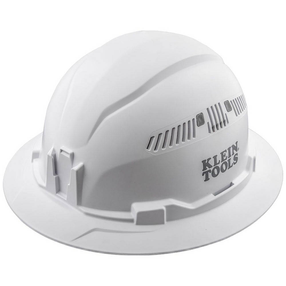 Hard Hats; Hard Hat Style: Full Brim ; Color: White ; Application: Construction ; Material: ABS ; Class Rating: C ; Vented: Yes