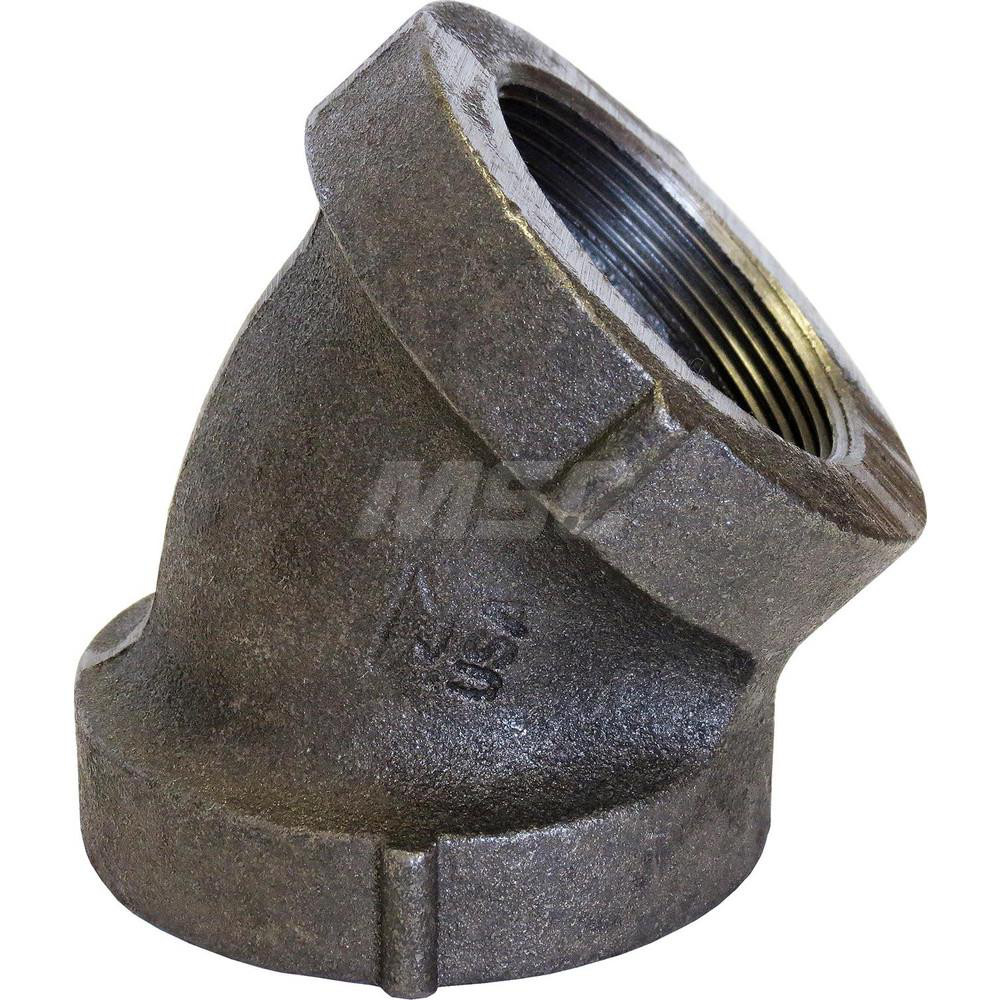 Anvil Black 45 ° Elbow 3", 0 psi, Threaded MSC Direct