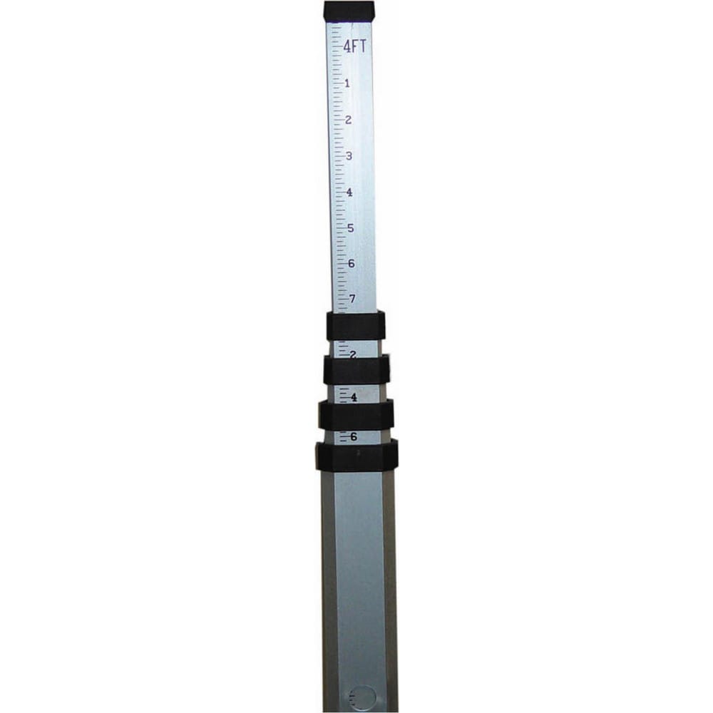 Bon Tool - Optical Level Accessories; Type: Leveling Rod; Graduation:  Feet/Inches/8ths; Material: Aluminum - 29419447 - MSC Industrial Supply