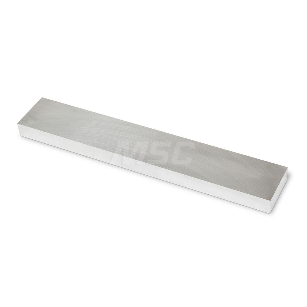 Aluminum Precision Sized Plate: Precision Ground & Milled, 12" Long, 2" Wide, 3/4" Thick, Alloy 6061