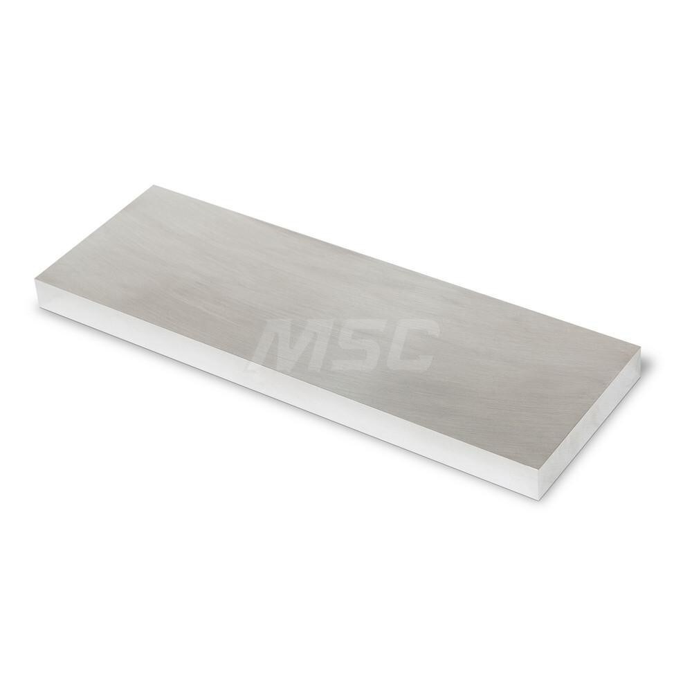 Aluminum Precision Sized Plate: Precision Ground & Milled, 6" Long, 2" Wide, 3/4" Thick, Alloy 6061