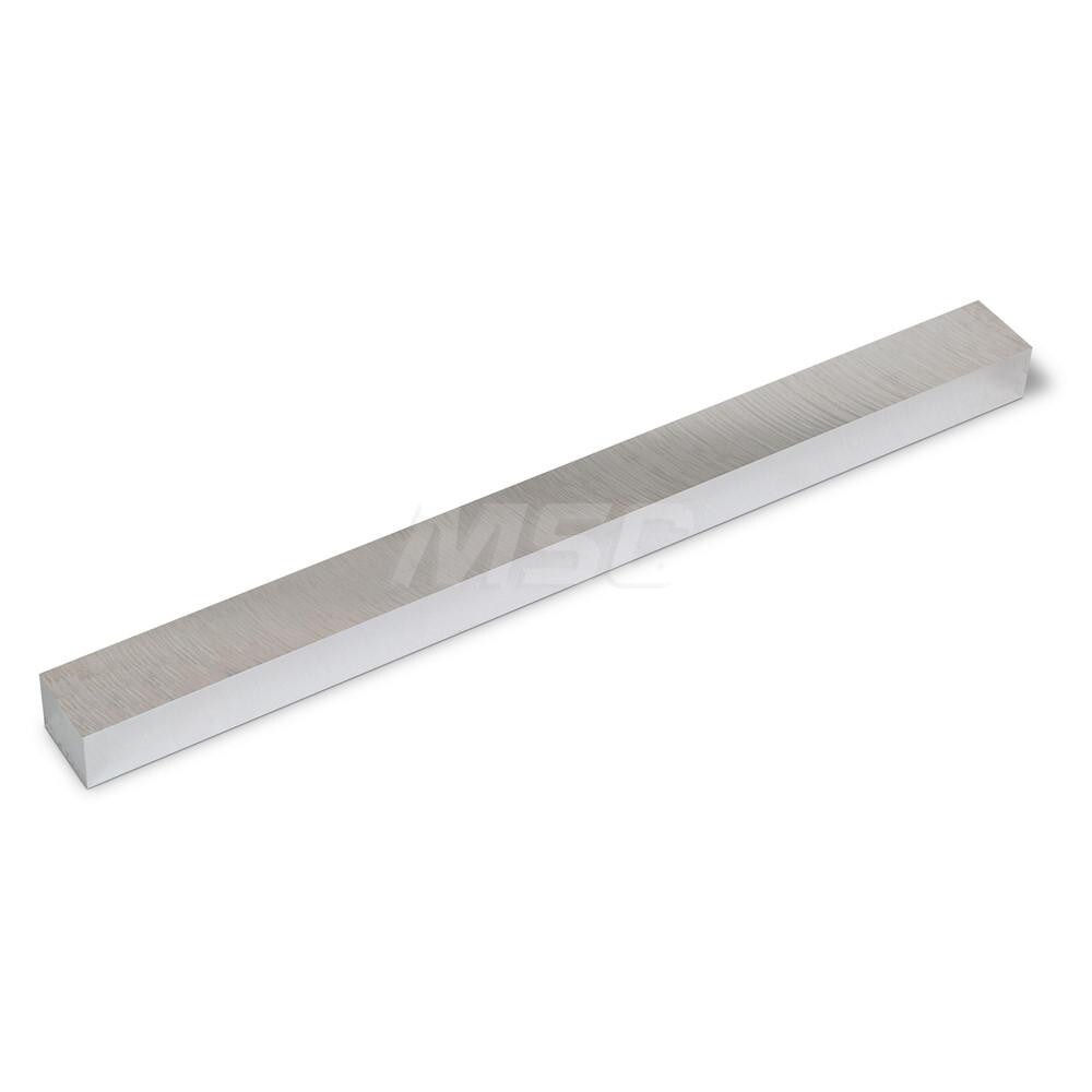 Aluminum Precision Sized Plate: Precision Ground & Milled, 12" Long, 1" Wide, 3/4" Thick, Alloy 6061