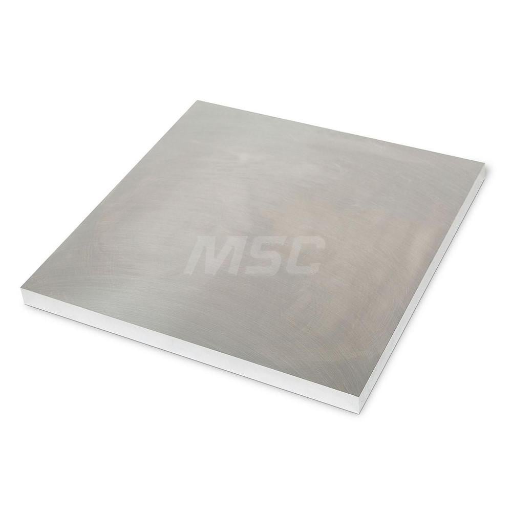 Aluminum Precision Sized Plate: Precision Ground & Milled, 6" Long, 6" Wide, 3/4" Thick, Alloy 6061