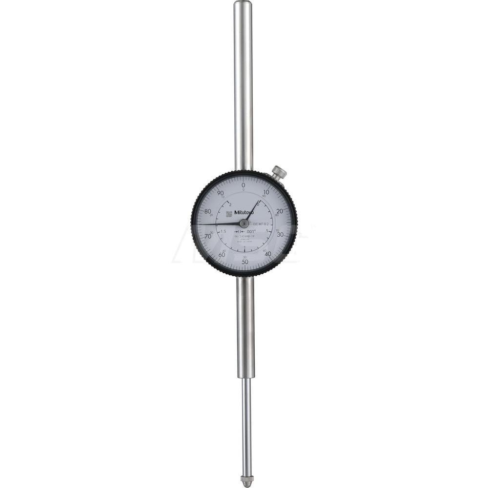 Mitutoyo 2424AB-19 Dial Drop Indicator: 0 to 2" Range, 0-100 Dial Reading, 0.001" Graduation Image