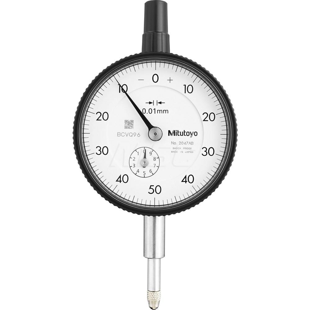 Mitutoyo - Dial Drop Indicator: 0.0000 to 0-50-0 Dial Reading, ±0.013 ...