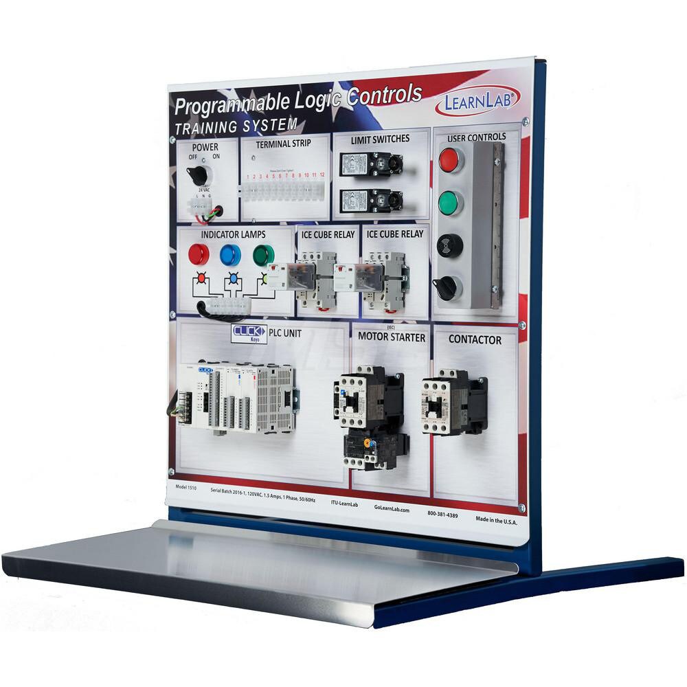 Motion Control & Power Transmission Training Systems; Type: PLC ; Includes: DirectLogix; Programming Cable; Thumb Drive with Printable Book Materials; PowerPoint Presentation; Hands-On Training Panel with Physical Working Components