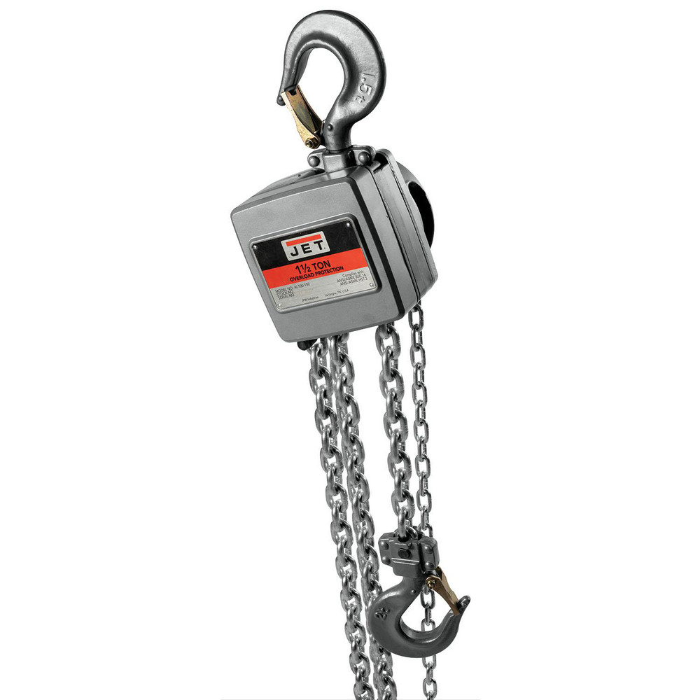 Jet - Manual Hand Chain Hoist with Overload Protection Hoist: 3300 lb ...