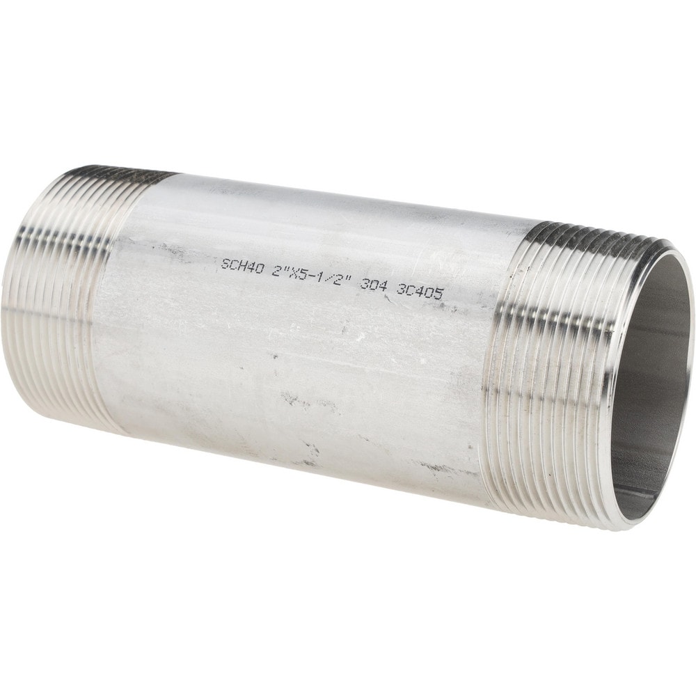 Stainless Steel Pipe Nipples & Pipe; Schedule: 40 ; Thread Standard: NPT ; UNSPSC Code: 40173300