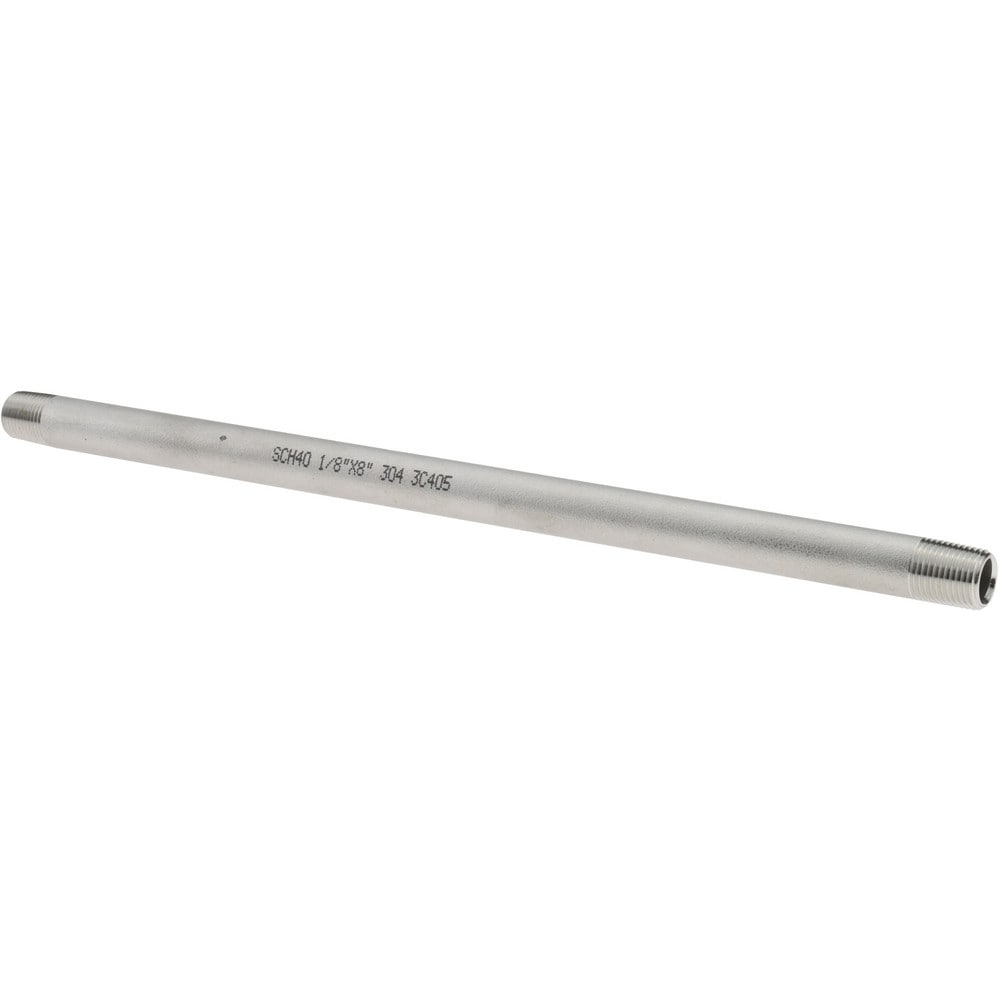 Stainless Steel Pipe Nipples & Pipe; Schedule: 40 ; Thread Standard: NPT ; UNSPSC Code: 40173300