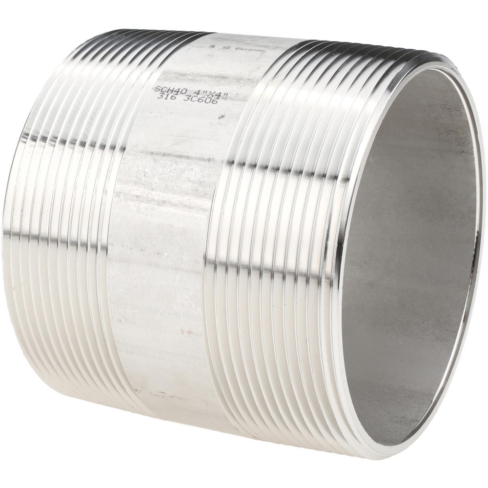 Stainless Steel Pipe Nipples & Pipe; Schedule: 40 ; Thread Standard: NPT ; UNSPSC Code: 40173300