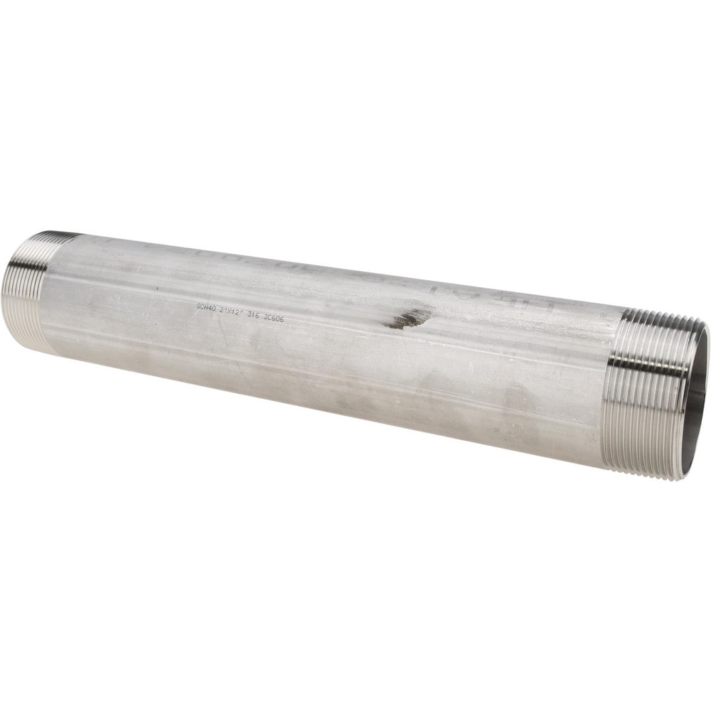 Stainless Steel Pipe Nipples & Pipe; Schedule: 40 ; Thread Standard: NPT ; UNSPSC Code: 40173300