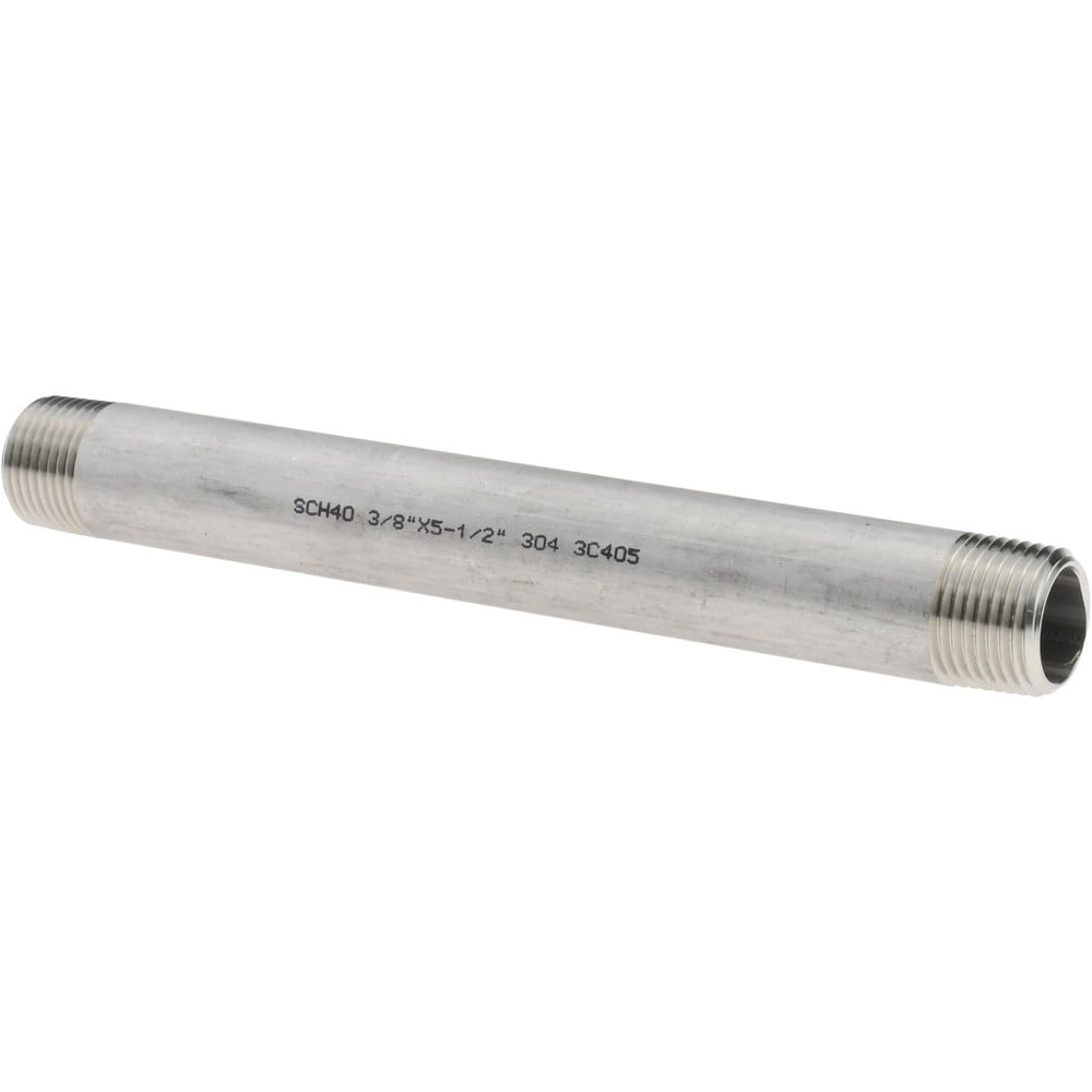 Stainless Steel Pipe Nipples & Pipe; Schedule: 40 ; Thread Standard: NPT ; UNSPSC Code: 40173300