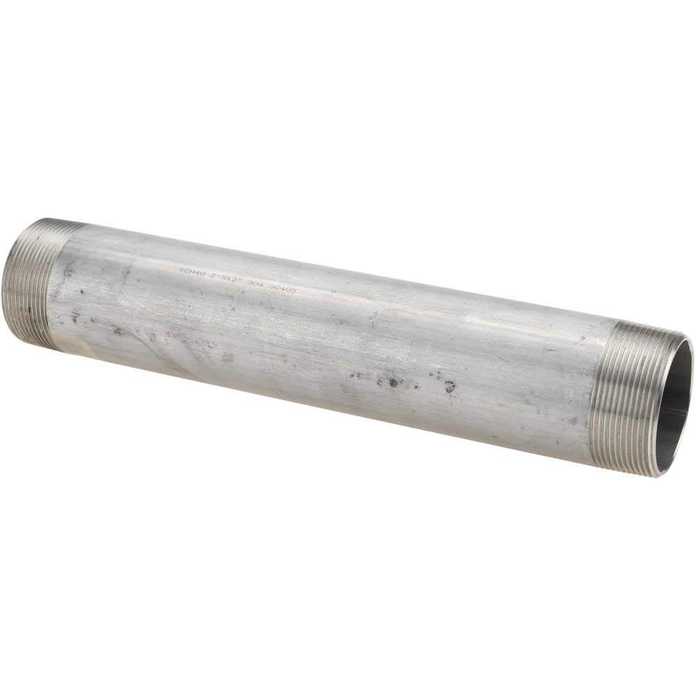 Stainless Steel Pipe Nipples & Pipe; Schedule: 40 ; Thread Standard: NPT ; UNSPSC Code: 40173300