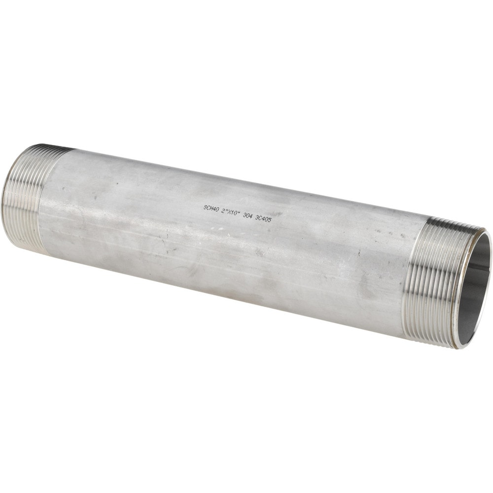 Stainless Steel Pipe Nipples & Pipe; Schedule: 40 ; Thread Standard: NPT ; UNSPSC Code: 40173300