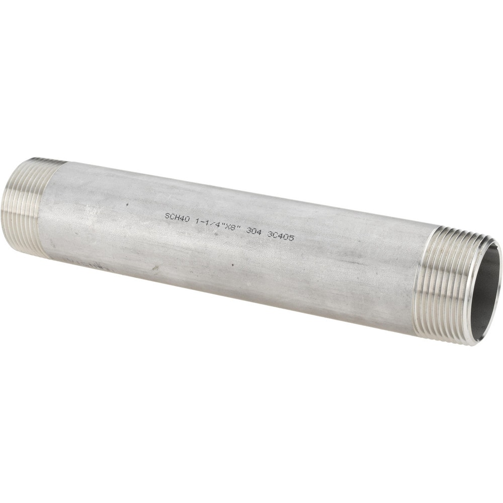 Stainless Steel Pipe Nipples & Pipe; Schedule: 40 ; Thread Standard: NPT ; UNSPSC Code: 40173300