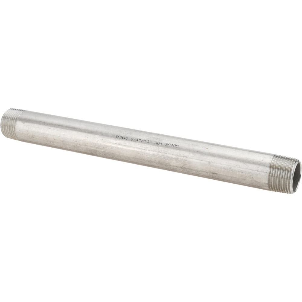 Stainless Steel Pipe Nipples & Pipe; Schedule: 40 ; Thread Standard: NPT ; UNSPSC Code: 40173300
