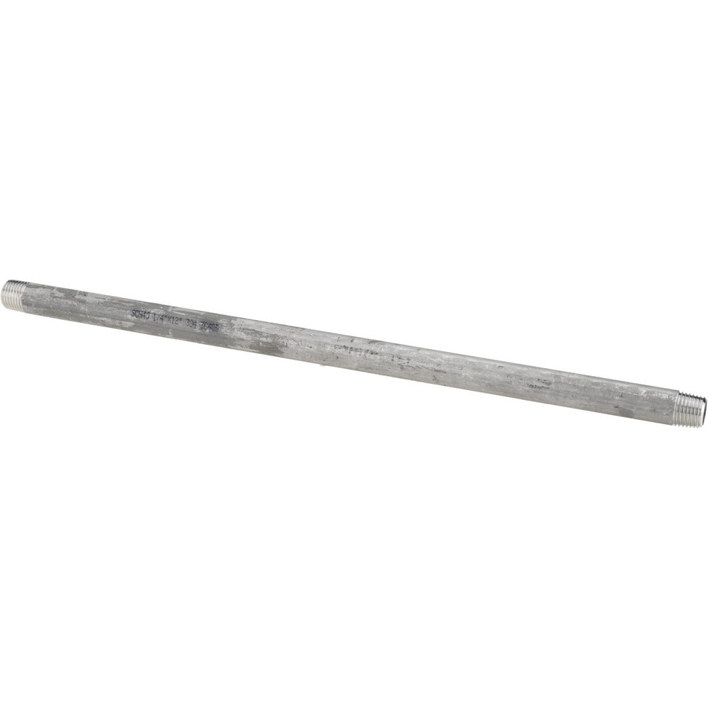 Stainless Steel Pipe Nipples & Pipe; Schedule: 40 ; Thread Standard: NPT ; UNSPSC Code: 40173300
