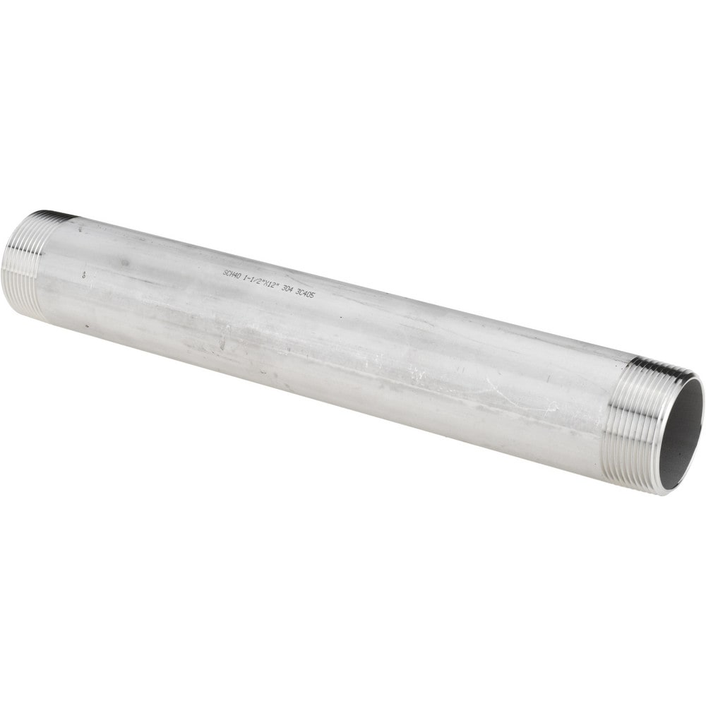 Stainless Steel Pipe Nipples & Pipe; Schedule: 40 ; Thread Standard: NPT ; UNSPSC Code: 40173300