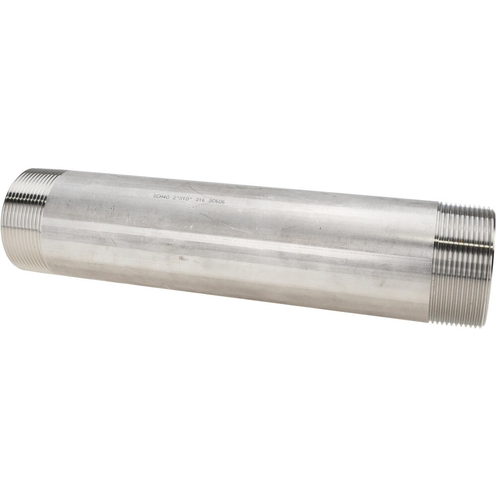 Stainless Steel Pipe Nipples & Pipe; Schedule: 40 ; Thread Standard: NPT ; UNSPSC Code: 40173300