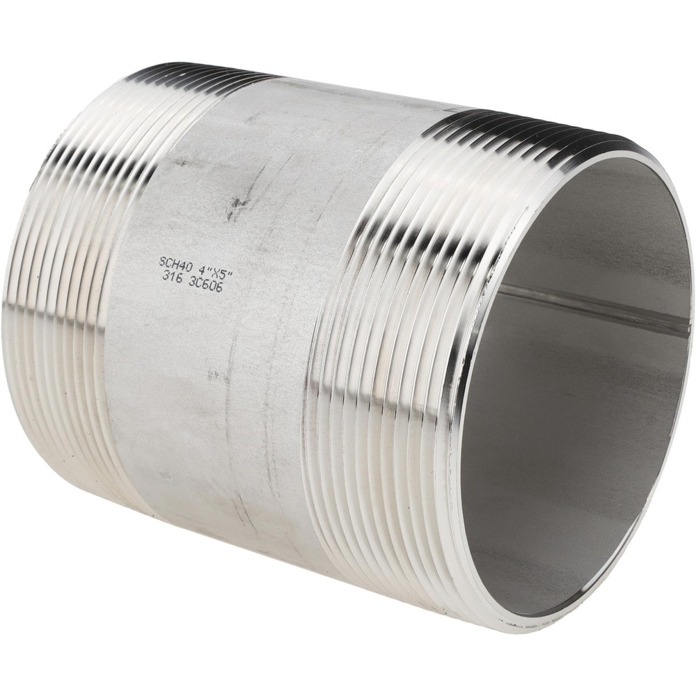 Stainless Steel Pipe Nipples & Pipe; Length (Inch): 5 ; Schedule: 40 ; Thread Standard: NPT ; UNSPSC Code: 40173300