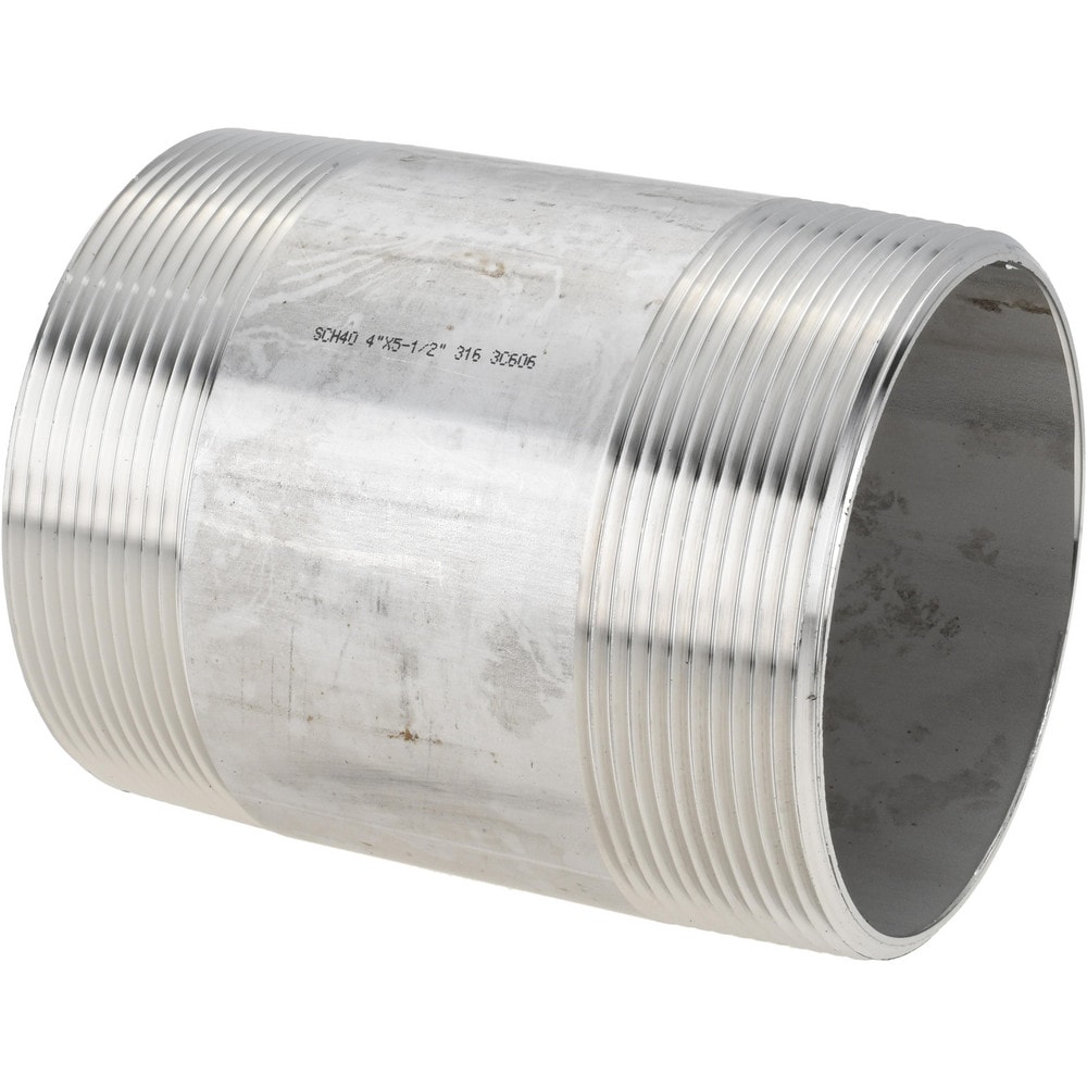 Stainless Steel Pipe Nipples & Pipe; Length (Inch): 5-1/2 ; Schedule: 40 ; Thread Standard: NPT ; UNSPSC Code: 40173300