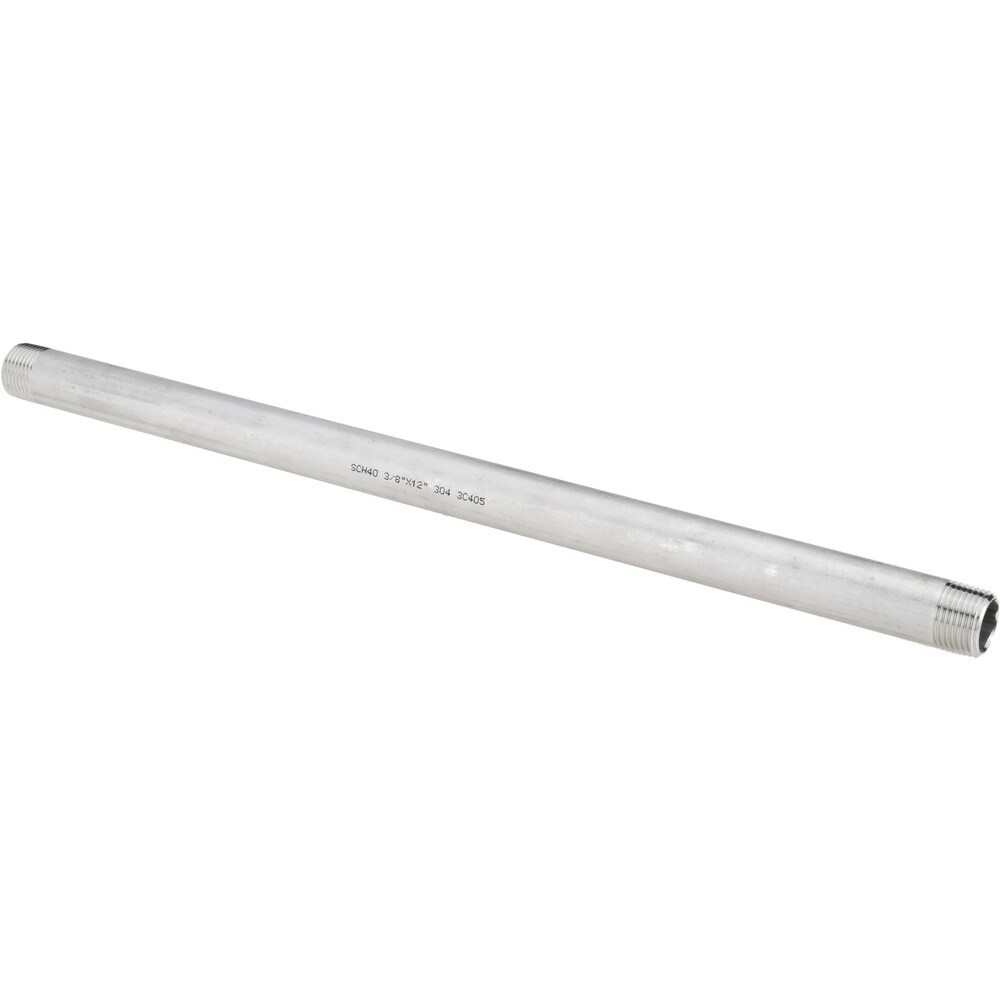 Stainless Steel Pipe Nipples & Pipe; Schedule: 40 ; Thread Standard: NPT ; UNSPSC Code: 40173300