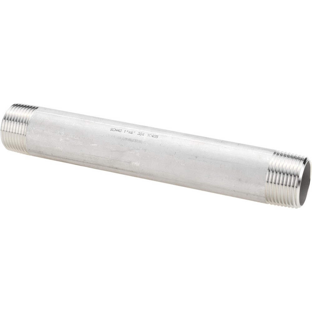 Stainless Steel Pipe Nipples & Pipe; Schedule: 40 ; Thread Standard: NPT ; UNSPSC Code: 40173300