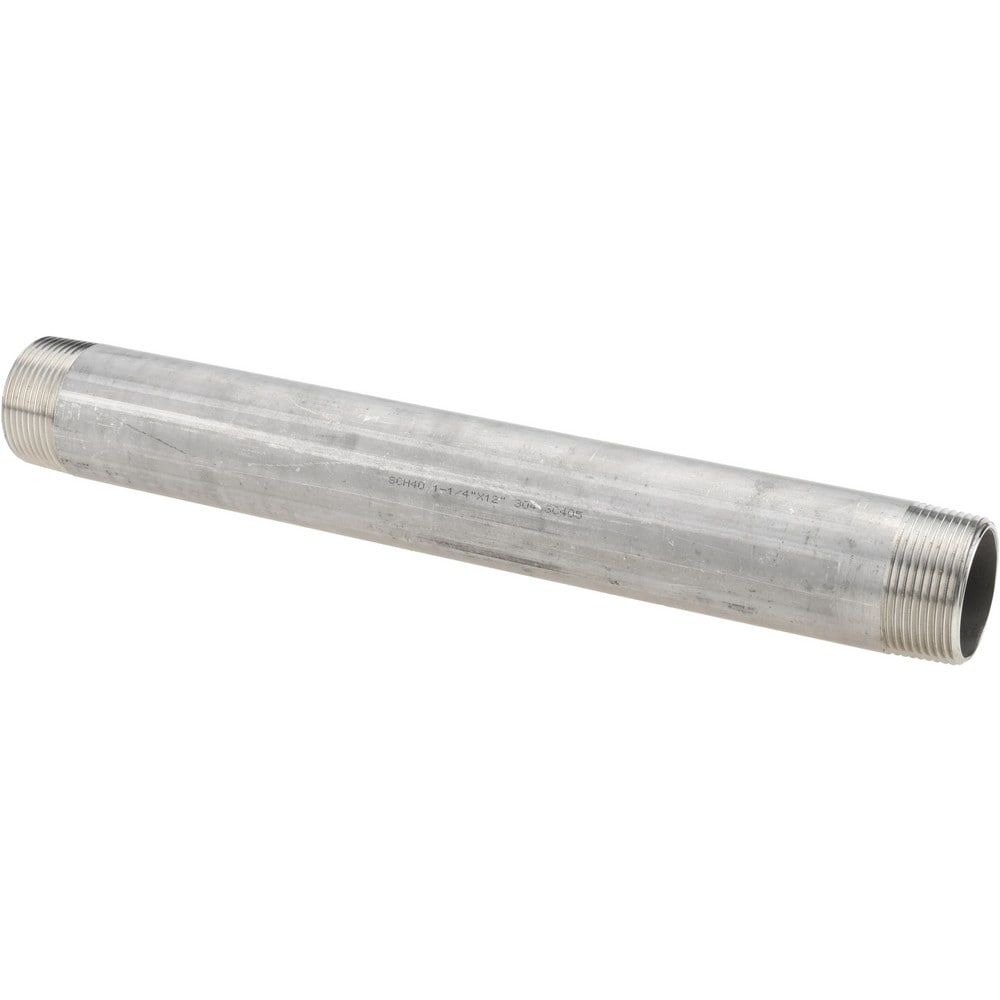 Stainless Steel Pipe Nipples & Pipe; Schedule: 40 ; Thread Standard: NPT ; UNSPSC Code: 40173300