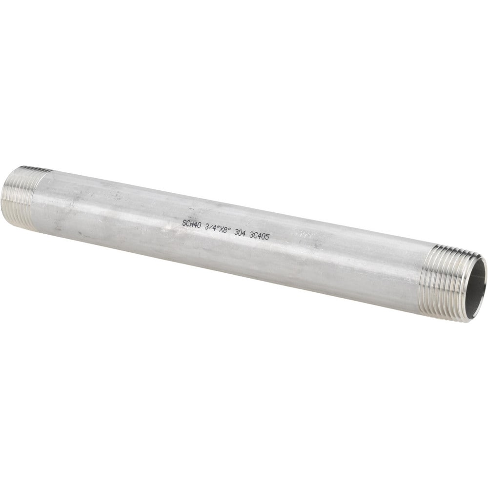 Stainless Steel Pipe Nipples & Pipe; Schedule: 40 ; Thread Standard: NPT ; UNSPSC Code: 40173300