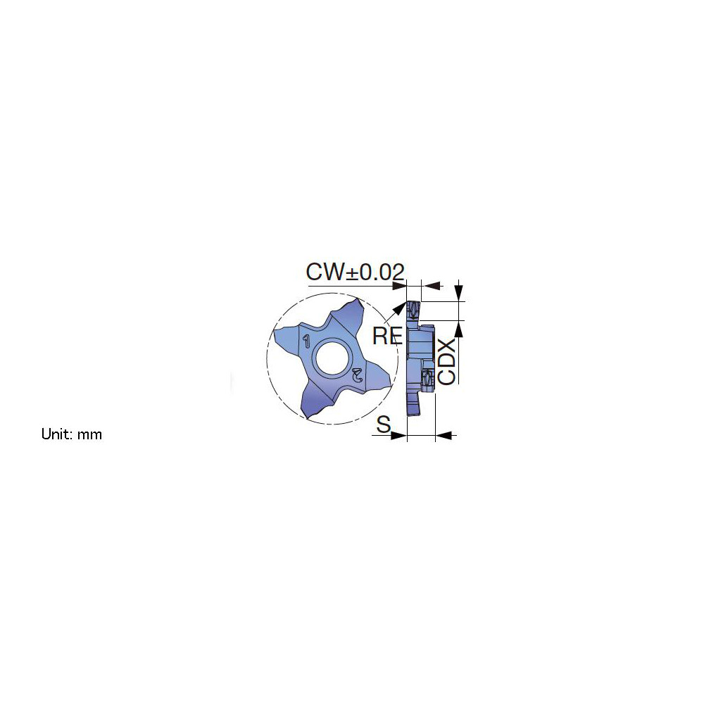 Tungaloy - Grooving Inserts: Insert Style: TCS; Insert Size Code: 265 ...