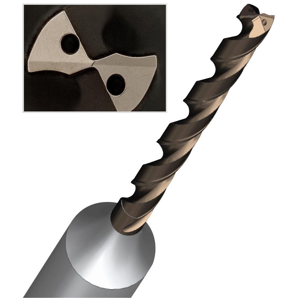 Guhring Micro Drill Bit 3/32" 2.38 mm Dia, 140 deg, Solid Carbide