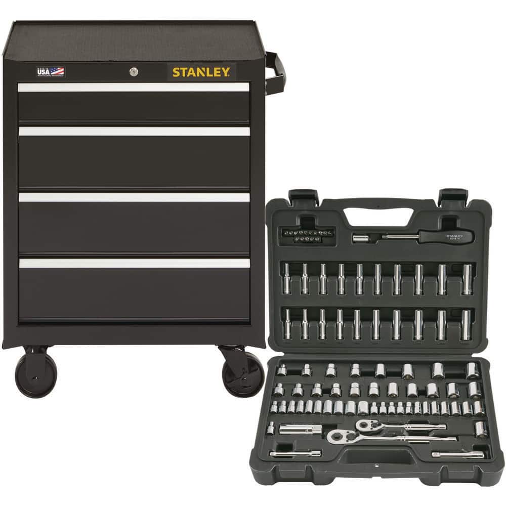 Tool Roller Cabinets; Overall Weight Capacity: 650lb ; Drawer Capacity: 85lb ; Color: Black ; Overall Depth: 18in ; Overall Height: 34in ; Overall Width: 27