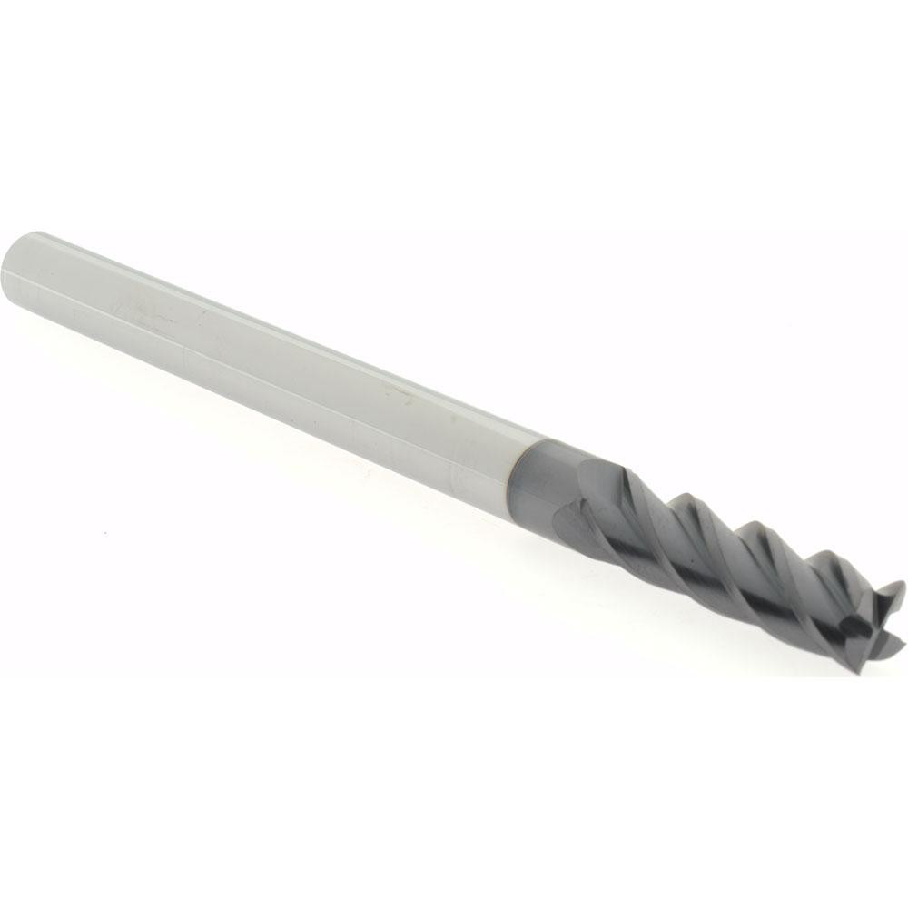 14788588 Square End Mill: 4 Flutes, Solid Carbide  